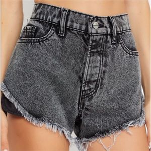 REVICE Side Chick Denim Shorts